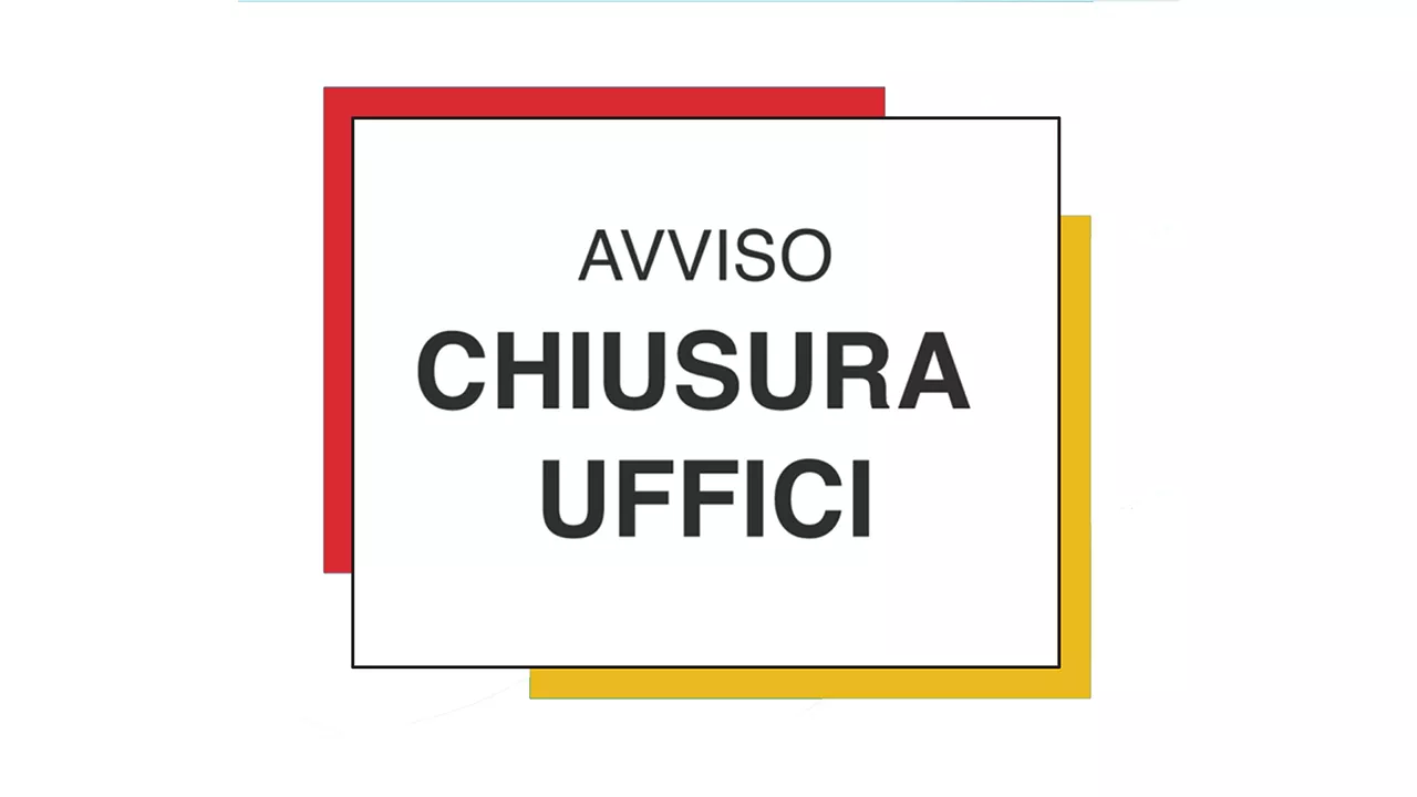 Chiusura al pubblico dell'ufficio tributi.